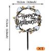1 Pack Happy Halloween Cake Topper, Happy Halloween Cake Decorations, Acrylic Ghost Skull Bats Cake Pick for Halloween Theme Baby Shower Party Decorations view 2
