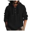 Rrongwn Hoodie Men's Oversized Linen Shirt Long Sleeve Lightweight Sweatshirt Basic Long Sleeve Outdoor Street Shirt Breathable Sports Shirt Lightweight Running Shirt Casual Lightweight Leisure Shirt, view 1