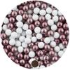 EinsSein 1 kg Confetti Chocolate Pearls Mix 1 cm White/Pink  Wedding Christening Birth Communion Confetti Confirmation Birth Confettis at Graduation Decorations Baby Favors Without Almond view 1