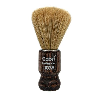 Gabri Shaving Brush Wooden Authentic - Premium Handmade Shaving Brush - Luxury Barber Shaving Brush - Perfect Gifts for Men, Boyfriends, Fathers (1072 12.5cm)