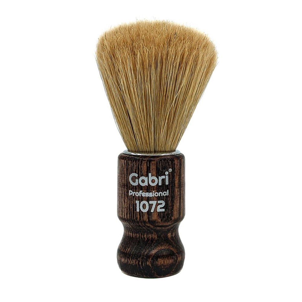 Gabri Shaving Brush Wooden Authentic - Premium Handmade Shaving Brush - Luxury Barber Shaving Brush - Perfect Gifts for Men, Boyfriends, Fathers (1072 12.5cm)
