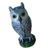 siduytin Large Owl Decoy Deterrent Bird Cat Crow Straight for Head Scarecrow Garden Patio Ornaments view 1