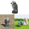 siduytin Large Owl Decoy Deterrent Bird Cat Crow Straight for Head Scarecrow Garden Patio Ornaments view 3