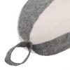 Convenient and Lightweight Wool Felt Sauna Hat for Travel and Sauna for SESSIONS (Gray and white) view 4