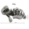 Chastity Belt for Men Cockcage Stainless Steel Dilator Chastity Cage with Removable Urethral Dilator 5 Sizes to Choose from No Collision Invisible(45 mm) view 2