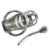 Chastity Belt for Men Cockcage Stainless Steel Dilator Chastity Cage with Removable Urethral Dilator 5 Sizes to Choose from No Collision Invisible(45 mm) view 3