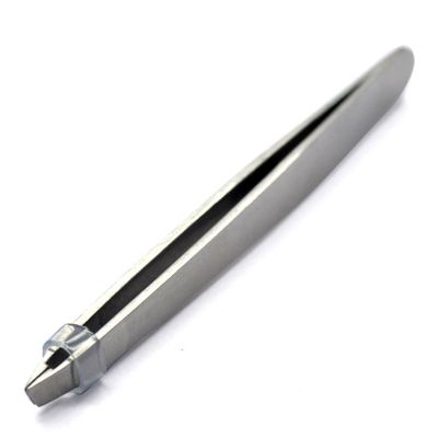 Eyebrow Tweezers - Tweezers For Eyelash | Precision Tweezer | Tweezers Makeup Tools | Stainless Steel Eyelash Tweezer For Women | Slant Pointed Precision Tweezing Tool For Eyebrows Ingrown Hair Remova