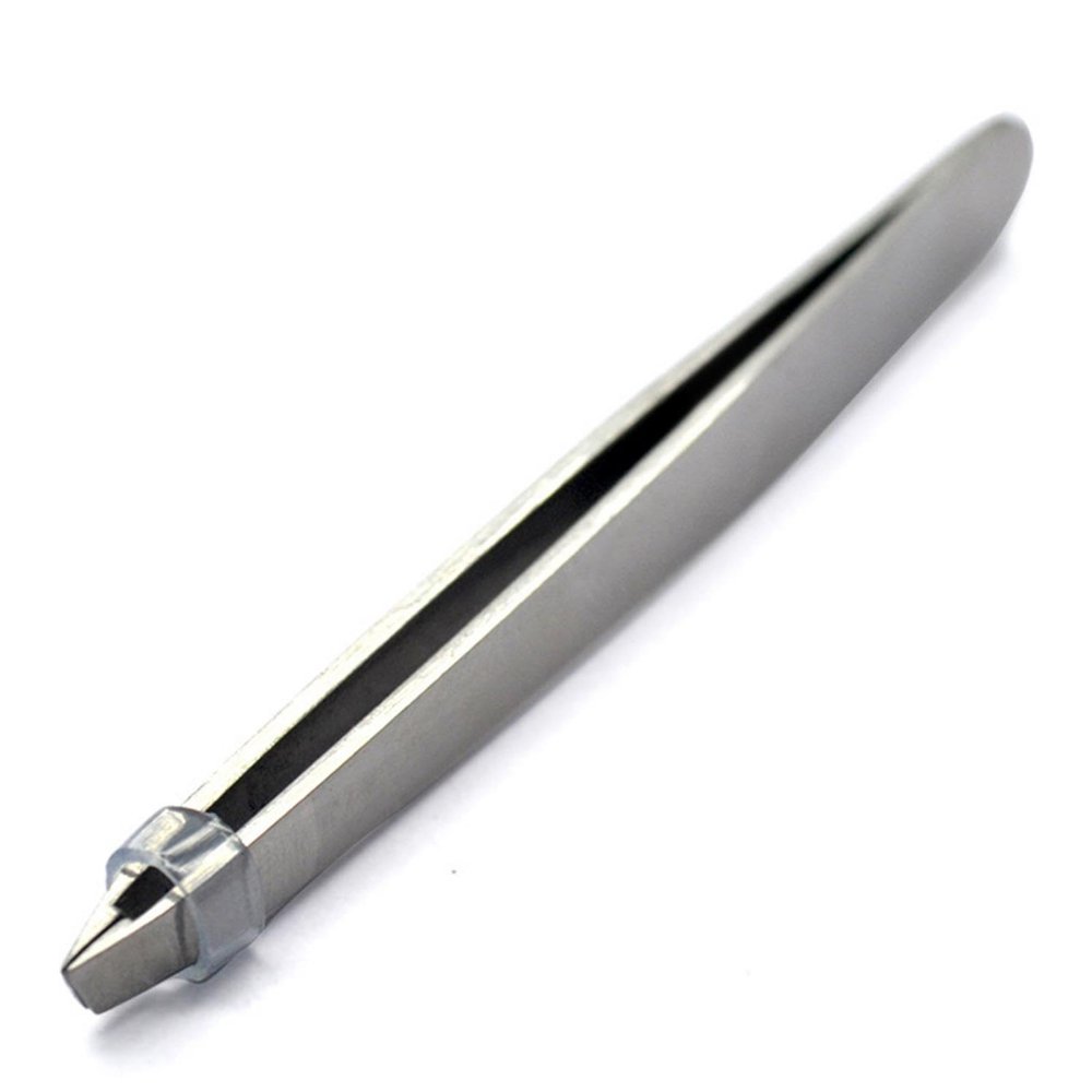 Eyebrow Tweezers - Tweezers For Eyelash | Precision Tweezer | Tweezers Makeup Tools | Stainless Steel Eyelash Tweezer For Women | Slant Pointed Precision Tweezing Tool For Eyebrows Ingrown Hair Remova