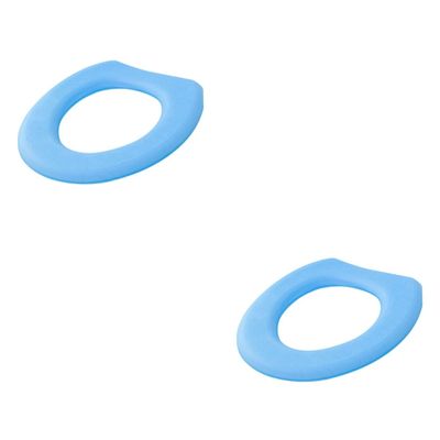 FRCOLOR 2pcs Thickening Eva Toilet Seat Cover Pad Warm Paste Type Toilet Seat Pads Supplies for Home Bathroom Use Non Slip Mat for Comfort