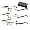 Grishay Intellireaders, Outfany Intellireaders Glasses, Progressive Reading Glasses Men, Titanium Progressive Far and near Dual-Use Reading Glasses, Multifocus Reading Glasses Men (3 Colors,1.5 x) view 1