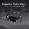 Grishay Intellireaders, Outfany Intellireaders Glasses, Progressive Reading Glasses Men, Titanium Progressive Far and near Dual-Use Reading Glasses, Multifocus Reading Glasses Men (3 Colors,1.5 x) view 2