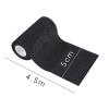 12 Rolls Self-Adhesive Football Sock Tape 5cm x 4.5m Self Adherent Cohesive Bandages Wrap First Aid Athletic Sports Tape for Wrist Ankle Pet & Vet Wrap for Dogs, Horse (Black) view 2