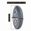 12 Inch Electric Wheelchair Replacement Wheel, 12 1/2x1 1/4 Rear Wheels for Wheelchair, Solid Construction Rubber Tire, Wheelchair Accessories, with 11/16" Bearing (1 Set of 2) view 4
