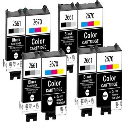 Accessories Compatible with Compatible Ink Cartridge Replacement T266 T267 Suitable for Epson WF-100W Ink Printer 1set