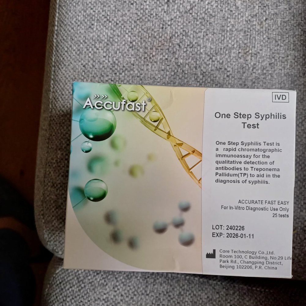 25 t Clinical Pack. Syphilis TP Antibody Rapid Test Kit. Pack of 25 Tests