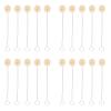 20PCS Wool Ball Brush Set with Metal Handle for Leather Dyeing Polishing Crafts, Fine Workmanship High Density, Sturdy Steel Handle, 25mm Ball Head Diameter, 125mm Length view 1