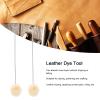 20PCS Wool Ball Brush Set with Metal Handle for Leather Dyeing Polishing Crafts, Fine Workmanship High Density, Sturdy Steel Handle, 25mm Ball Head Diameter, 125mm Length view 2