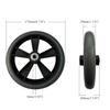 1 Pair 7inch PVC Wheelchair Front Wheels, Wheelchair Wheel Replacement, Bearing: 8mm (5/16"), Wheelchair Accessory, Solid Caster Assembly view 3
