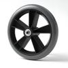 1 Pair 7inch PVC Wheelchair Front Wheels, Wheelchair Wheel Replacement, Bearing: 8mm (5/16"), Wheelchair Accessory, Solid Caster Assembly view 4