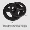 1 Pair 12/16 Inch Wheelchair Wheels Replacement, Solid Polyurethane Rear Wheel, ABS Plastic Wheel Hub, 1/2" Metal Bearings(12in/31cm) view 3