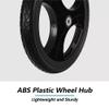 1 Pair 12/16 Inch Wheelchair Wheels Replacement, Solid Polyurethane Rear Wheel, ABS Plastic Wheel Hub, 1/2" Metal Bearings(12in/31cm) view 4