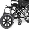 1 Pair of 8inch Wheelchair Front Wheels Replacement, Solid Wheels, Bearing: 8mm (5/16"), Wheelchair Wheels for Wheelchairs, Walkers view 2