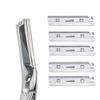 Groomixx Premium Quality Eyebrow Razor Metal Handle Biodegradable Replaceable Razors Face Shaving for Women (5 x Refills) view 1