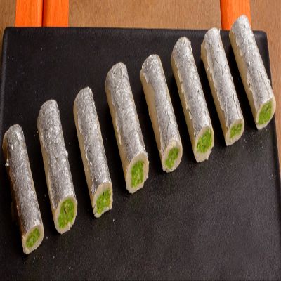 Lily's Indian Vegetarian Cuisine Mixed Sweet Where You Can Select Your Choice Sweet (Kaju Pista Roll)
