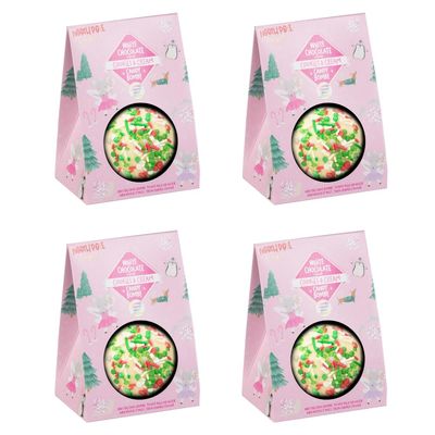 Candy Bombe - Flavour: Cookies & Cream - Pack Of 4 - This Christmas Hot Chocolate Bombe Brings You A Seasonal Treat - Delicious And Dreamy