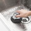 Stainless Steel Wool Scrubber, Stainless Steel Scrubber - Stainless Steel Cleaning Pads, Washing Brush, Portable Metal Scrubber Pot Scrubber for Iron Pots, Grills view 2