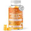 Ashwagandha KSM-66 and Lions Mane Gummies 4700mg | Enhanced with Ginkgo Biloba, B6, B12 & Magnesium Glycinate | for Body, Mind & Cognitive Health | High Strength | 3-in-1