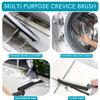 MAWR - Pack of 6 Crevice Cleaning Brush Dense Brsitles Gap Cleaning Brush Crevice Cleaning Tool for Narrow Corners in home Kitchen Bathroom and Window Groove - 3 Pcs, Black view 4