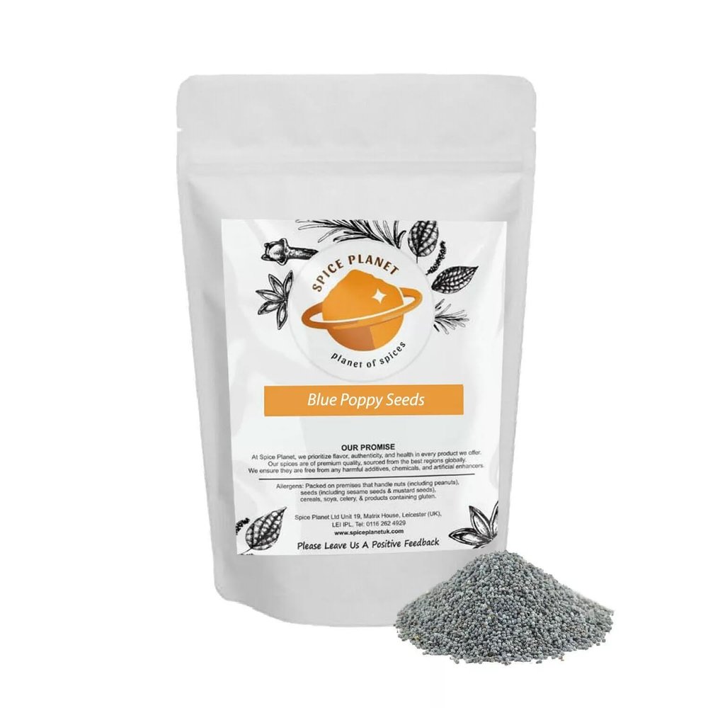 Blue Poppy Seeds | Dried Premium Quality by Spice Planet Free UK P&P 25g-1.9kg (90 Grams)