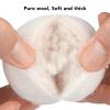 Wool Dryer Balls, 6Pcs Wool Felt Dryer Balls Reusable Fabric Softener Balls, Eliminates Static Electricity Laundry Drying Balls, Skin Friendly (7.5cm) view 3