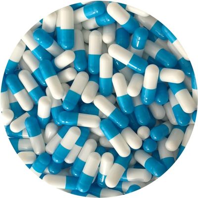 Pure CapsulesSize 0 Empty Blue/White Capsule, Gel Capsule, Empty Pill Capsules, Size 0 Gelatin Capsule, Pill caps, Coloured Capsule Blue White, BSE, GMO Free-for Self Fill, DIY Capsule (500)