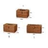 DFHS46JK Tissue Box Cover Woven Rectangular Tissue Box Holder Rattan Multifunctional Tissue Box Tissue Dispenser for Home Bathroom Living Room Bedroom In Living Room(Large) view 2