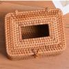 DFHS46JK Tissue Box Cover Woven Rectangular Tissue Box Holder Rattan Multifunctional Tissue Box Tissue Dispenser for Home Bathroom Living Room Bedroom In Living Room(Large) view 4