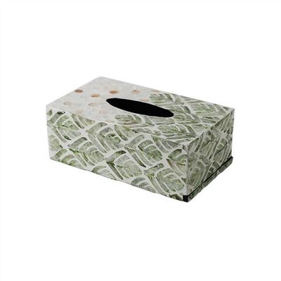 DFHS46JK Tissue Box Cover Exquisite Home Drawer Box Living Room Coffee Table Ornaments Storage Box Light Luxury Shell Decorative Tissue Box In Living Room