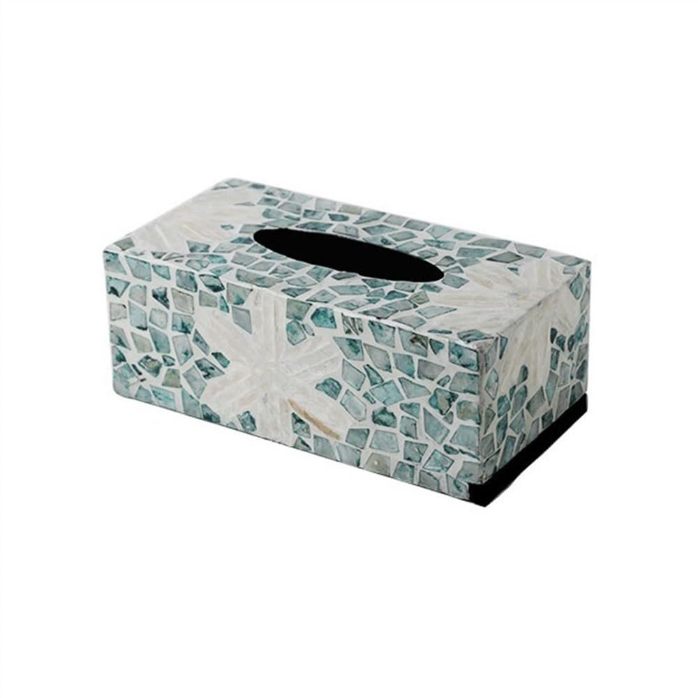 DFHS46JK Tissue Box Cover Light Luxury Shell Decorative Tissue Box Exquisite Home Drawer Box Living Room Coffee Table Ornaments Storage Box In Living Room