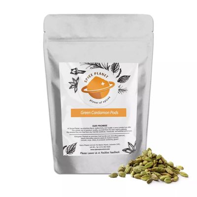 Green Cardamon | Cardamom Pods | Guatemala Whole Dried Premium Quality by Spice Planet 25g-1.9kg (950 Grams)