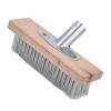 Stainless Steel Wire Floor Brush, Pine Wood Handle, Heavy Duty Outdoor Cleaning Brush for Decks, Garages, Concrete, Paint Removal, 50cm X 5cm X 4.5cm view 1