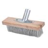 Stainless Steel Wire Floor Brush, Pine Wood Handle, Heavy Duty Outdoor Cleaning Brush for Decks, Garages, Concrete, Paint Removal, 50cm X 5cm X 4.5cm view 2