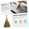 TOGEVAL 2pcs Halloween Witch Prop Broom Handmade Small Broom for Dust Floor Cleaning view 2