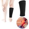 1 Pair Soccer Shin Guard Socks Double Layer Shin Pad Sleeves for Football Training Black (Teen/M) view 2