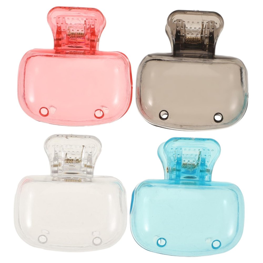 BELLIFFY 4pcs Toothbrush Caps Travel Protection Covers for Electric Manual Toothbrush Heads, Gray Blue Pink Small Covers for Oral Care on Camping Business Trips