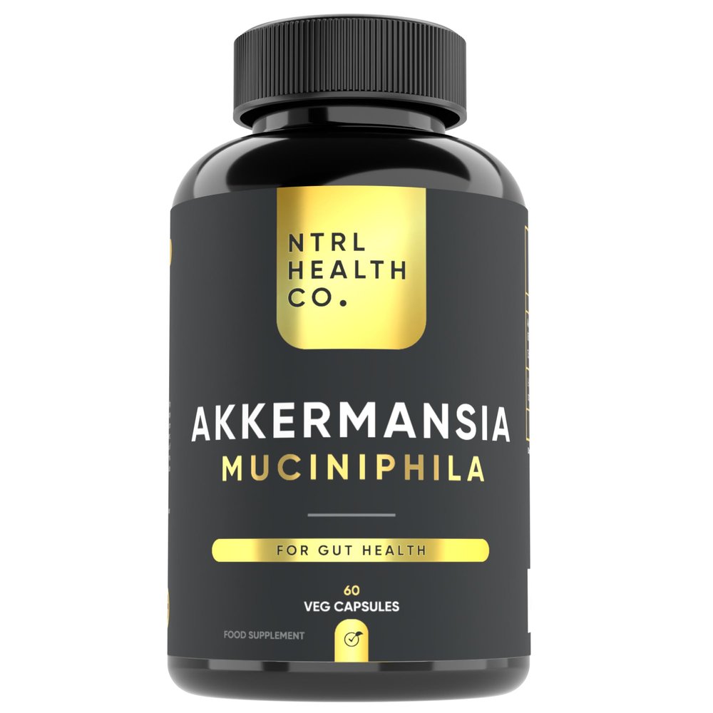 NTRL Health Co. Akkermansia Muciniphila Probiotic Capsules Gut Health & Microbiome Support Supplement 60 Vegan Capsules for Digestion, Gut Barrier & Metabolic Health