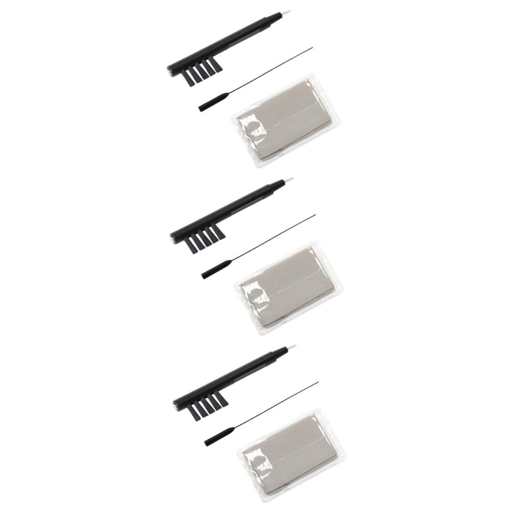minkissy 9pcs Comprehensive Hearing Aid Cleaning Supplies Brush Rod Wax Remover Random Color