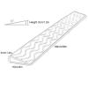 0.4 to 4" Rise Transition Wheelchair Ramp, 660 LBS Capacity Threshold Ramps, Portable Lightweight Plastic Handicap Ramp, for Wheelchair, Stroller, Cuttable(Yellow,99*10*3cm/39*3*1.2in) view 2