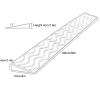 0.4 to 4" Rise Transition Wheelchair Ramp, 660 LBS Capacity Threshold Ramps, Portable Lightweight Plastic Handicap Ramp, for Wheelchair, Stroller, Cuttable(Yellow,99*10*4cm/39*3*1.6in) view 2
