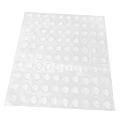 Healeved Bump Dots Stickers 100pcs Silicone Anti-Collision Pads Low Vision Door Bumpers Reusable Adhesive Furniture Protectors for Visually Impaired Users